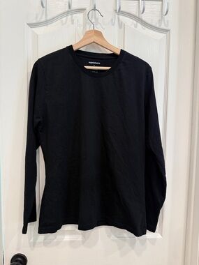 Organic Basics crew neck long sleeve cotton tee